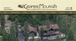 Desktop Screenshot of cashmeremountainbandb.com